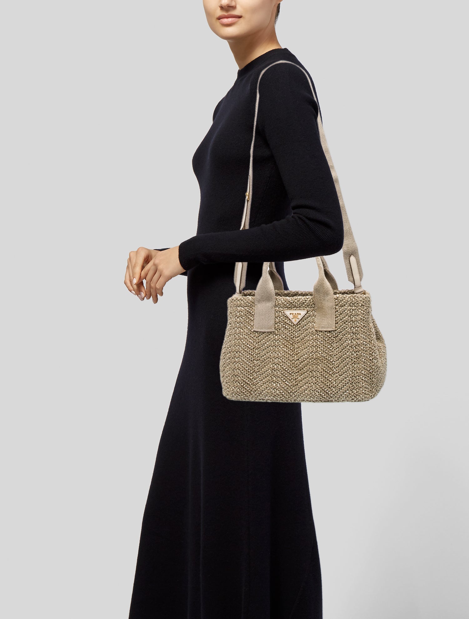 Prada Tessuto Top Handle Bag