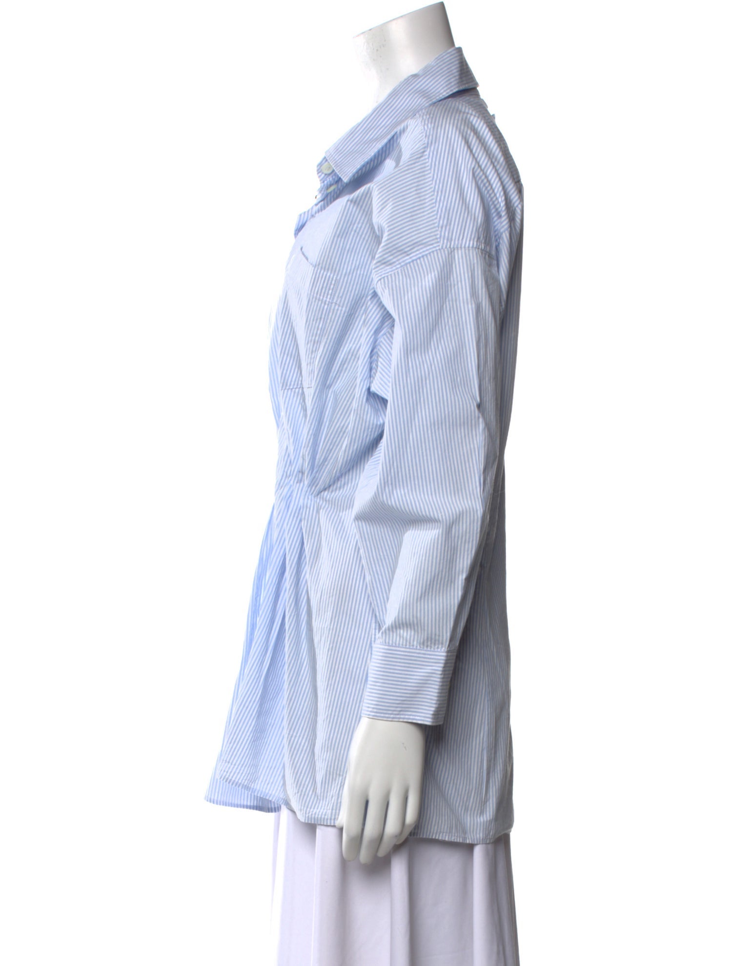 Prada 2023 Striped Button-Up Top