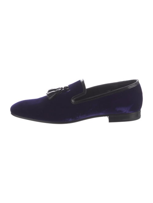 Prada Velvet Tassel Accents Loafers