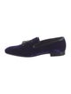 Prada Velvet Tassel Accents Loafers