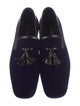 Prada Velvet Tassel Accents Loafers