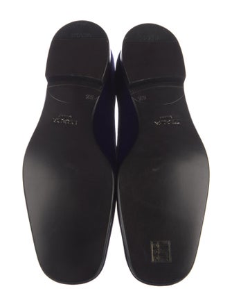 Prada Velvet Tassel Accents Loafers