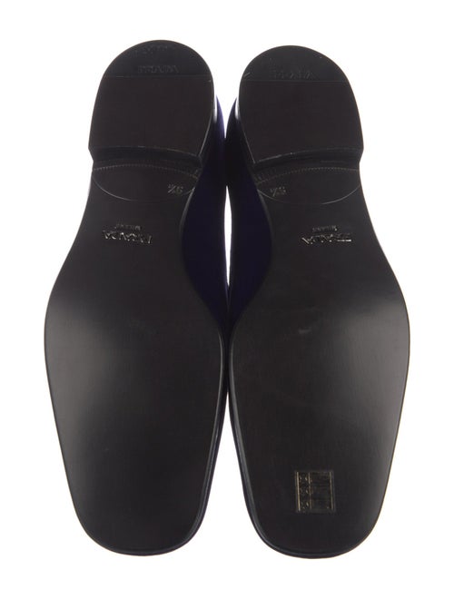 Prada Velvet Tassel Accents Loafers