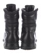 Prada Sport Leather Studded Accents Combat Boots