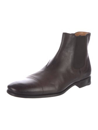 Prada Leather Chelsea Boots