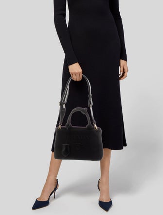 Prada Saffiano Lux Leather Top Handle Bag