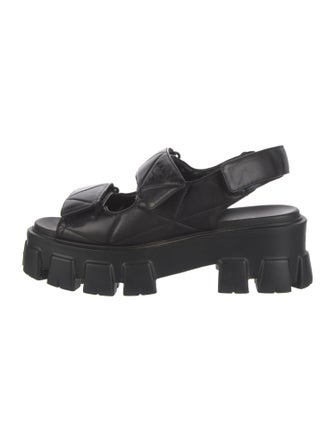 Prada Leather Slingback Sandals