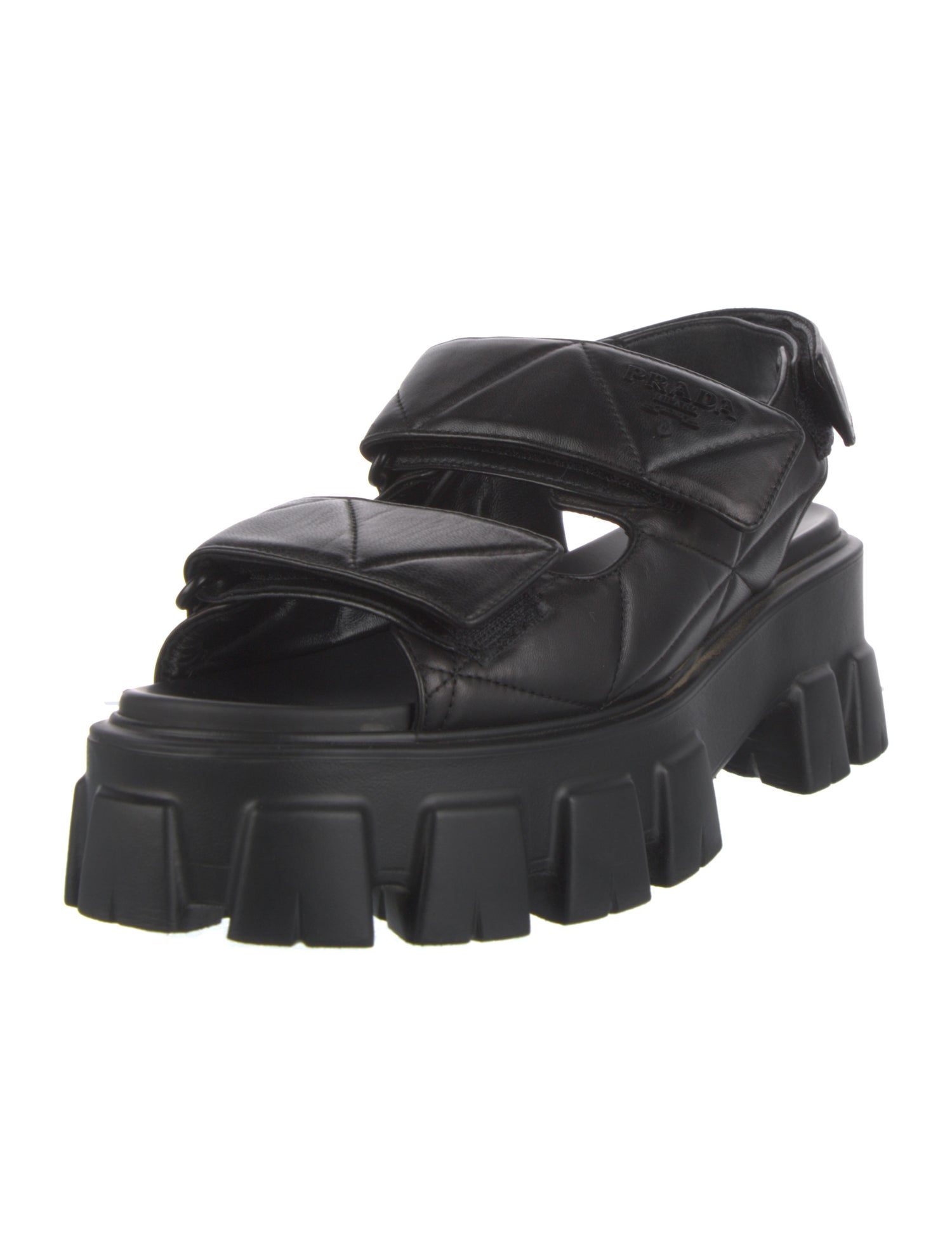 Prada Leather Slingback Sandals