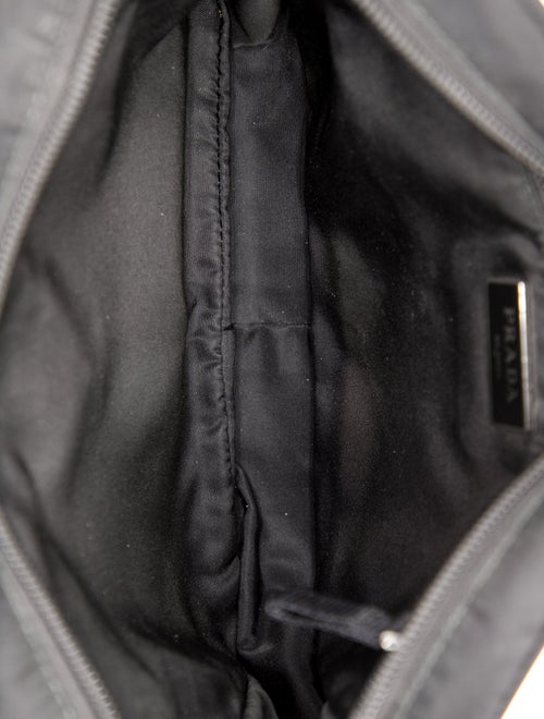 Prada Enameled Metal Triangle Belt Bag