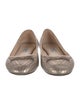 Prada Leather Bow Accents Ballet Flats