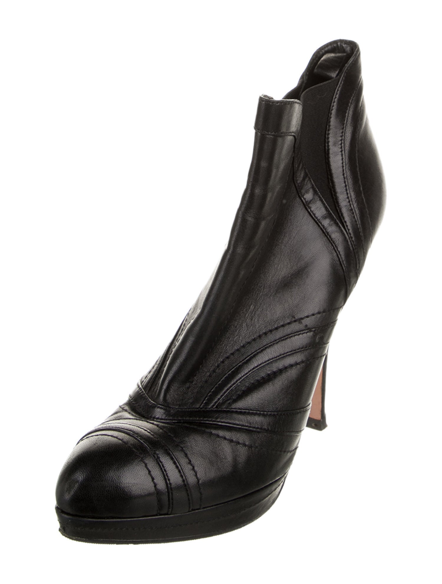 Prada Leather Chelsea Boots