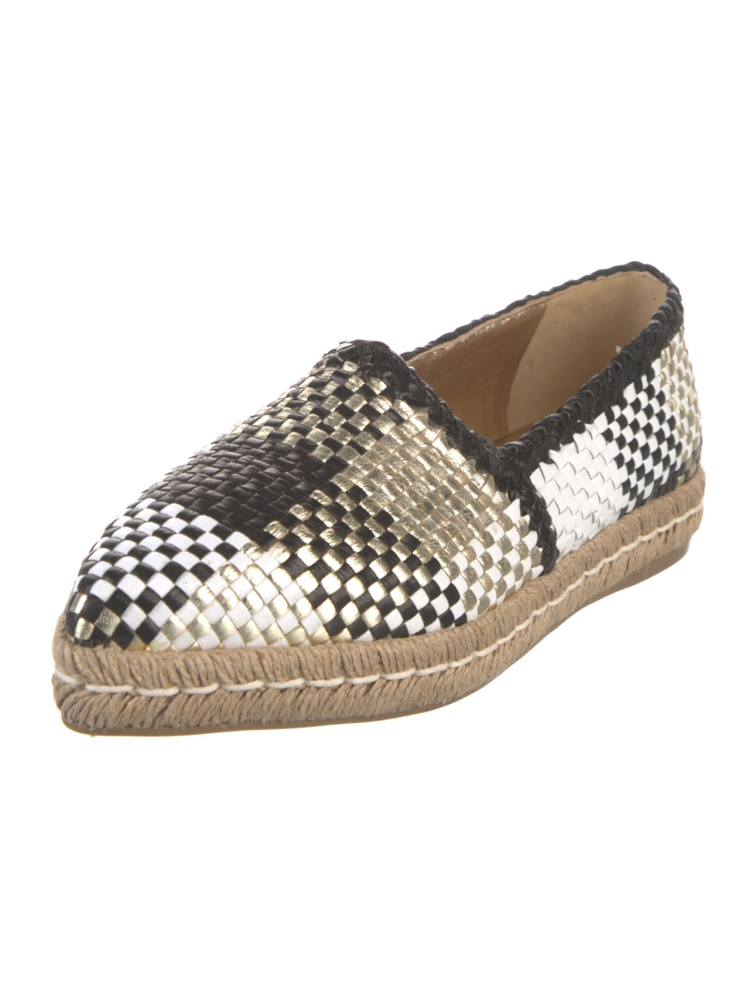 Prada Leather Printed Espadrilles