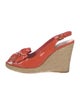 Prada Sport Patent Leather Bow Accents Espadrilles