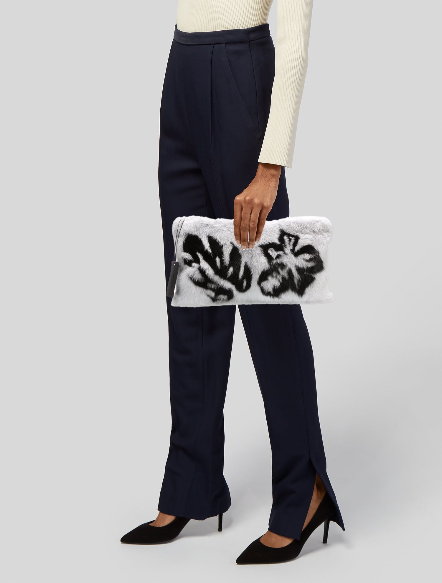 Prada Fur Clutch w/ Tags