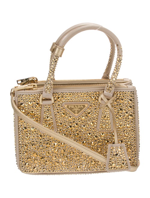 Prada Raso Galleria Double Zip Mini