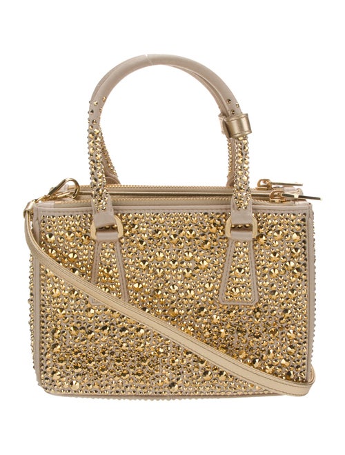 Prada Raso Galleria Double Zip Mini