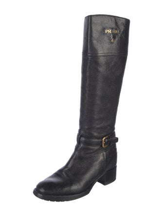 Prada Leather Riding Boots