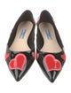 Prada Patent Leather Printed Flats