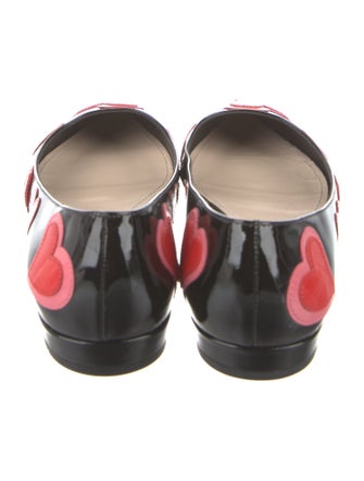 Prada Patent Leather Printed Flats