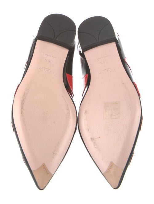 Prada Patent Leather Printed Flats