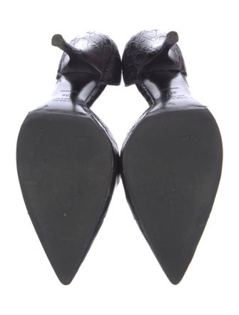 Prada Alligator D'Orsay Pumps