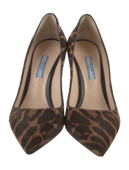 Prada Ponyhair Animal Print Pumps