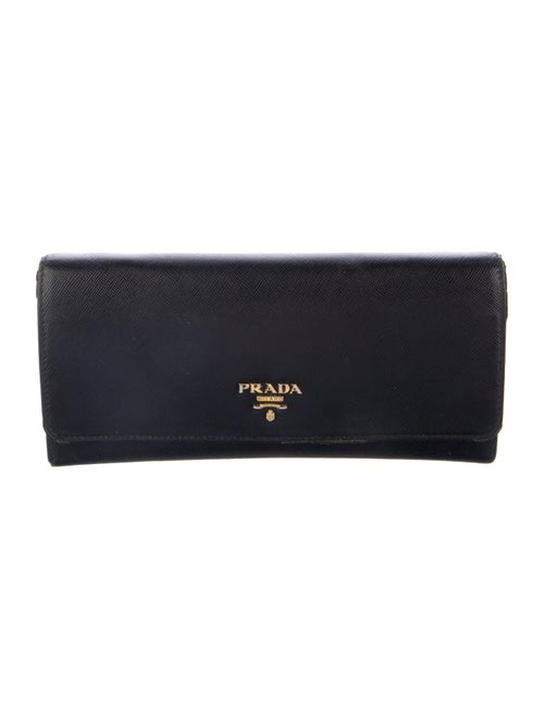 Prada Saffiano Lux Leather Continental Wallet
