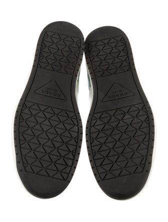 Prada Leather Colorblock Pattern Sneakers