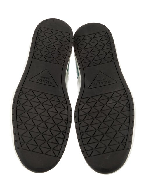 Prada Leather Colorblock Pattern Sneakers