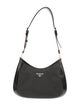 Prada Enameled Metal Triangle Cleo Medium