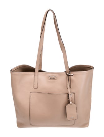 Prada City Calf Leather Tote