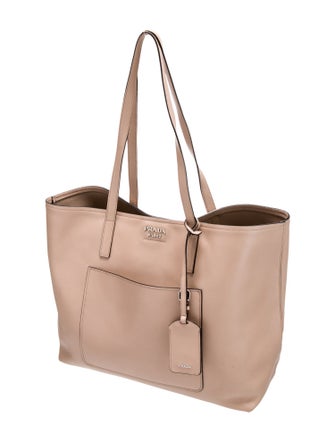 Prada City Calf Leather Tote
