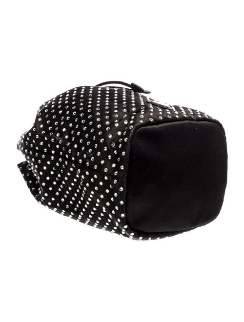 Prada Enameled Metal Triangle Bucket Bag