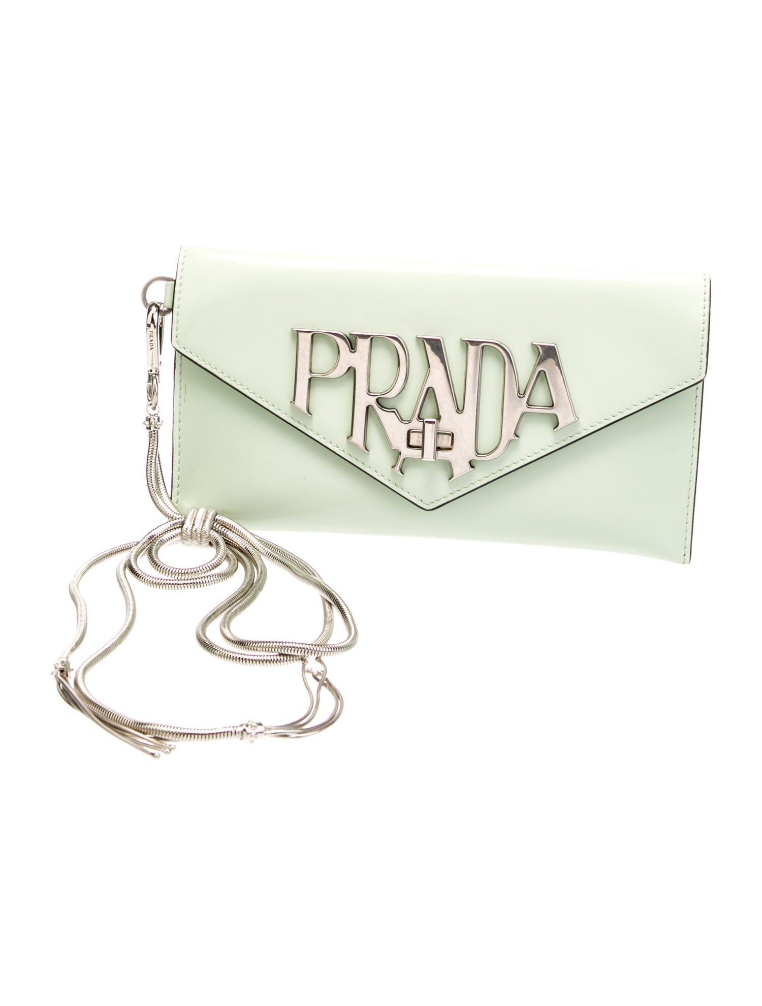 Prada Spazzolato Leather Clutch