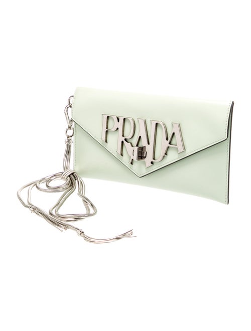 Prada Spazzolato Leather Clutch