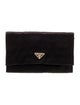 Prada Enameled Metal Triangle Clutch
