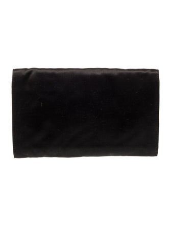 Prada Enameled Metal Triangle Clutch