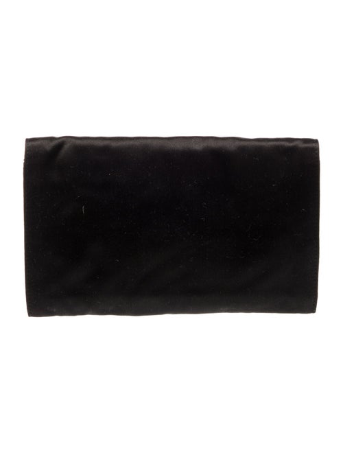 Prada Enameled Metal Triangle Clutch