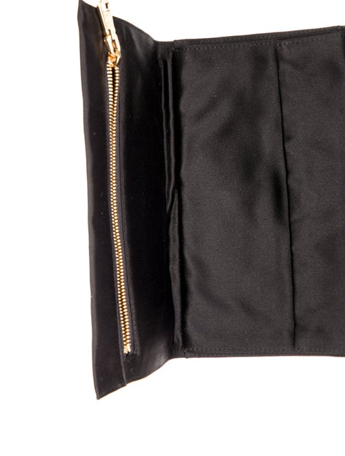 Prada Enameled Metal Triangle Clutch