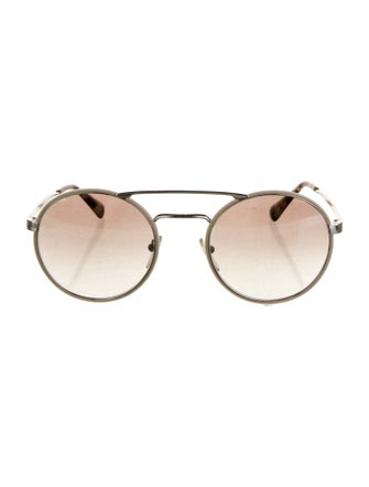 Prada Round Mirrored Sunglasses