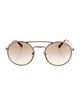 Prada Round Mirrored Sunglasses