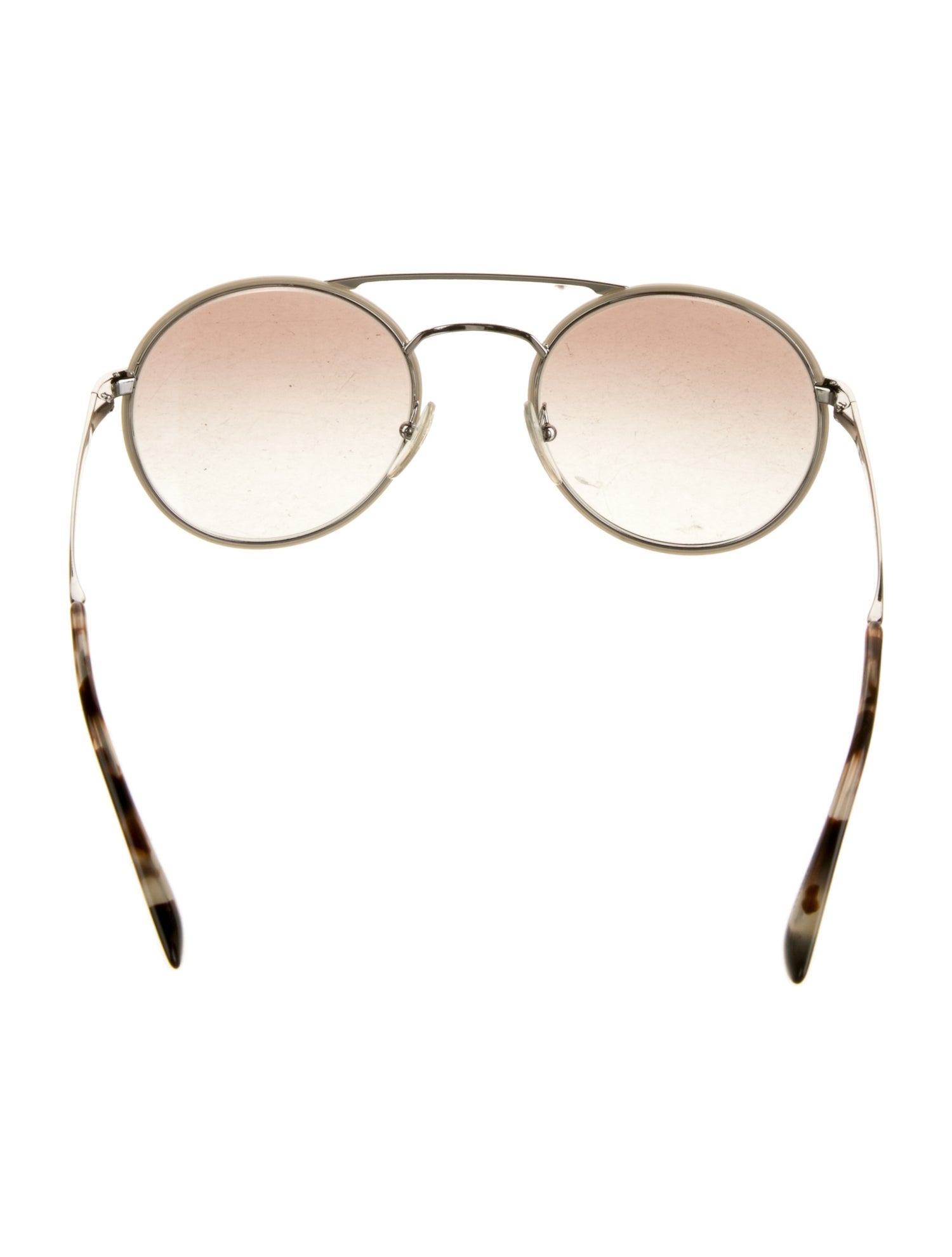 Prada Round Mirrored Sunglasses