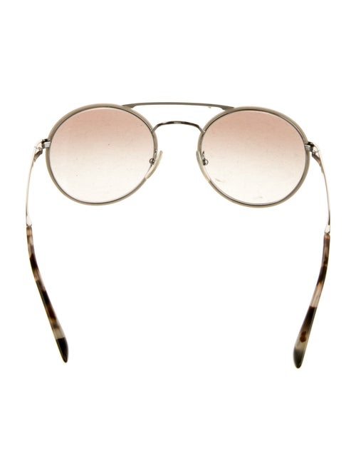 Prada Round Mirrored Sunglasses