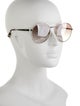 Prada Round Mirrored Sunglasses