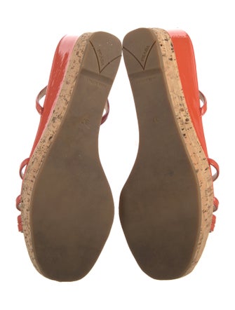 Prada Patent Leather Slingback Sandals