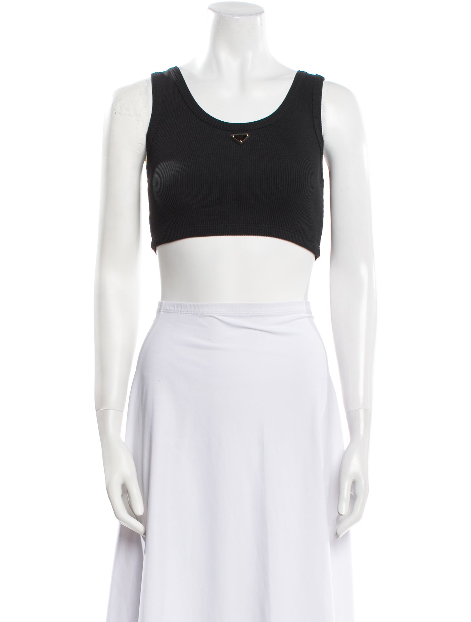 Prada 2024 Scoop Neck Crop Top w/ Tags