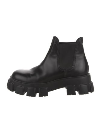 Prada Patent Leather Chelsea Boots