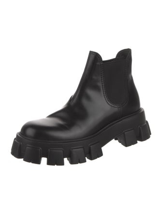 Prada Patent Leather Chelsea Boots