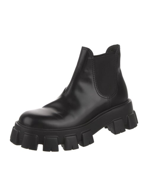 Prada Patent Leather Chelsea Boots