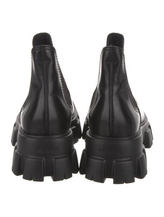 Prada Patent Leather Chelsea Boots